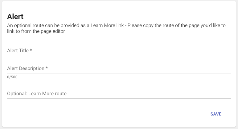 Imagine Everything Documentation - Alert Editor